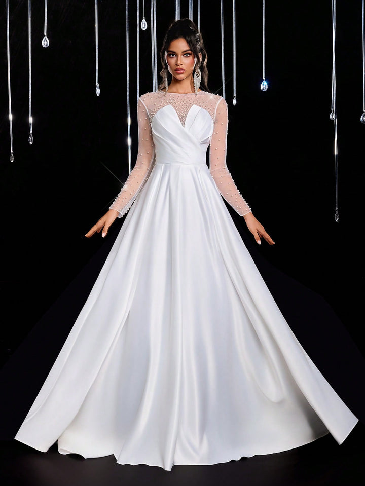 Rochie de mireasă SHEIN, bej