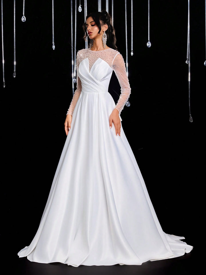 Rochie de mireasă SHEIN, bej