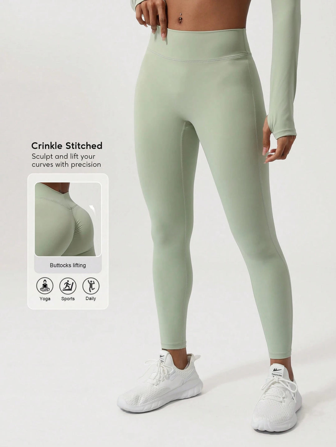 Leggings SHEIN, zöld