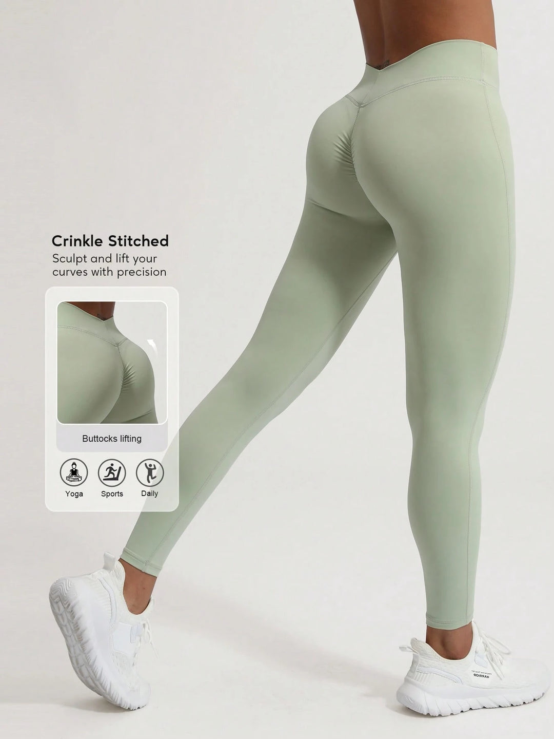 Leggings SHEIN, zöld