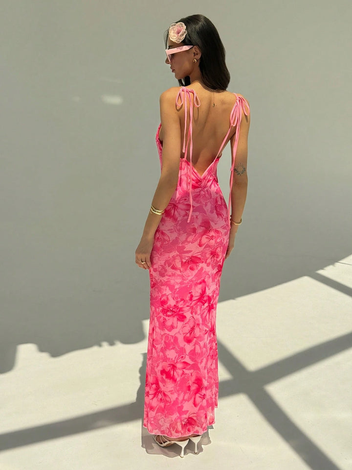Rochie maxi SHEIN, roz