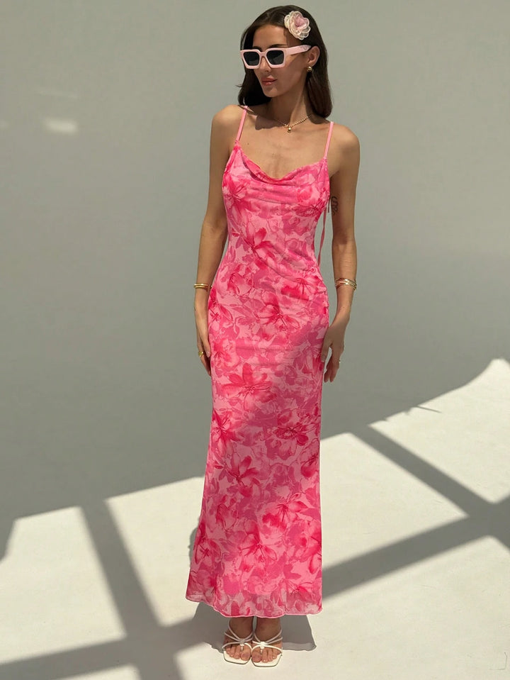 Rochie maxi SHEIN, roz