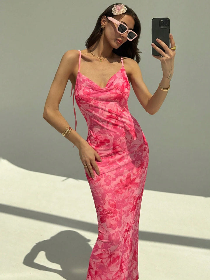 Rochie maxi SHEIN, roz