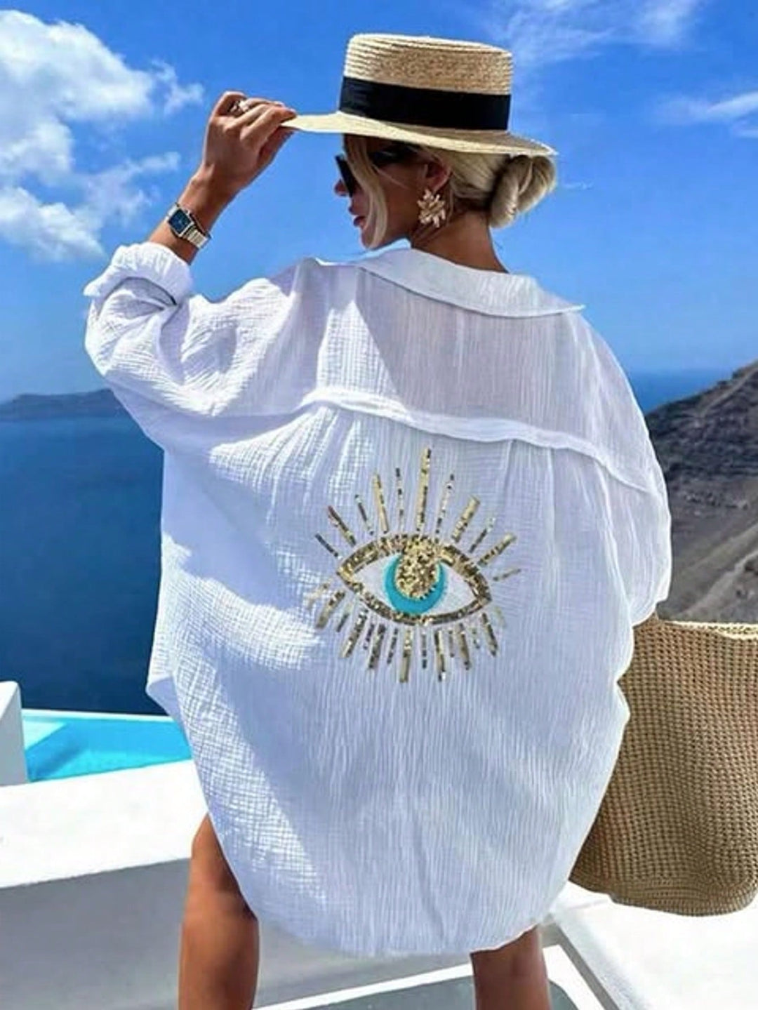 Bluză SHEIN, alb