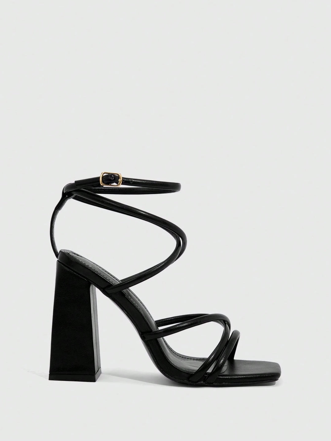 Sandale cu toc SHEIN, negru