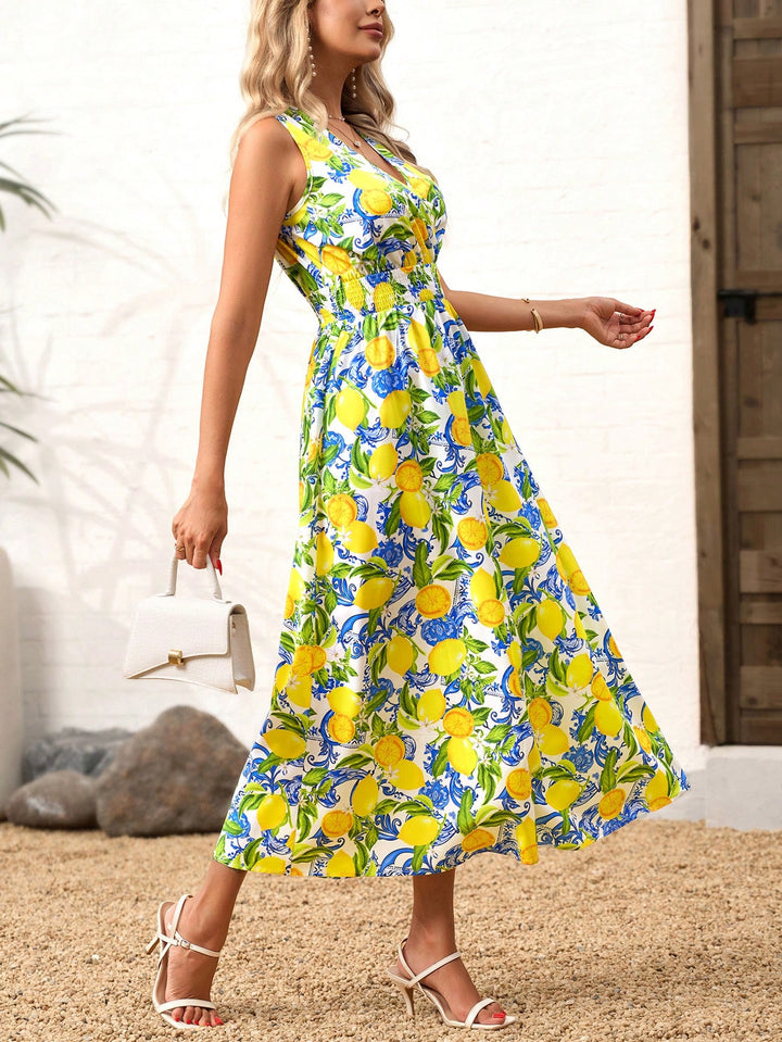 Rochie maxi SHEIN, mix culori