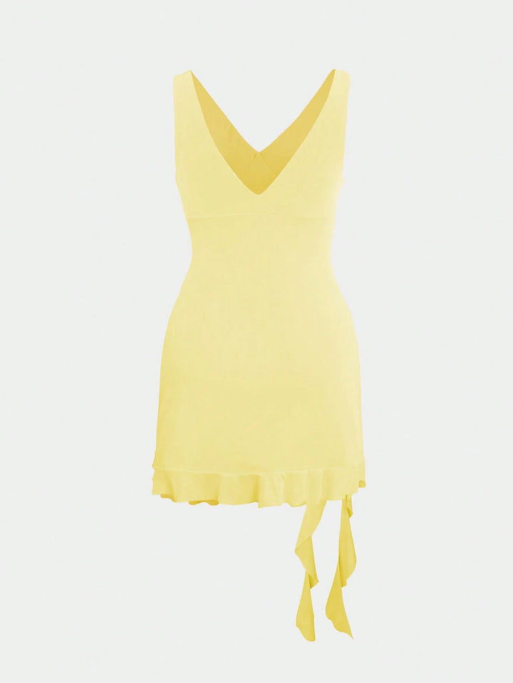 SHEIN mini ruha, sárga