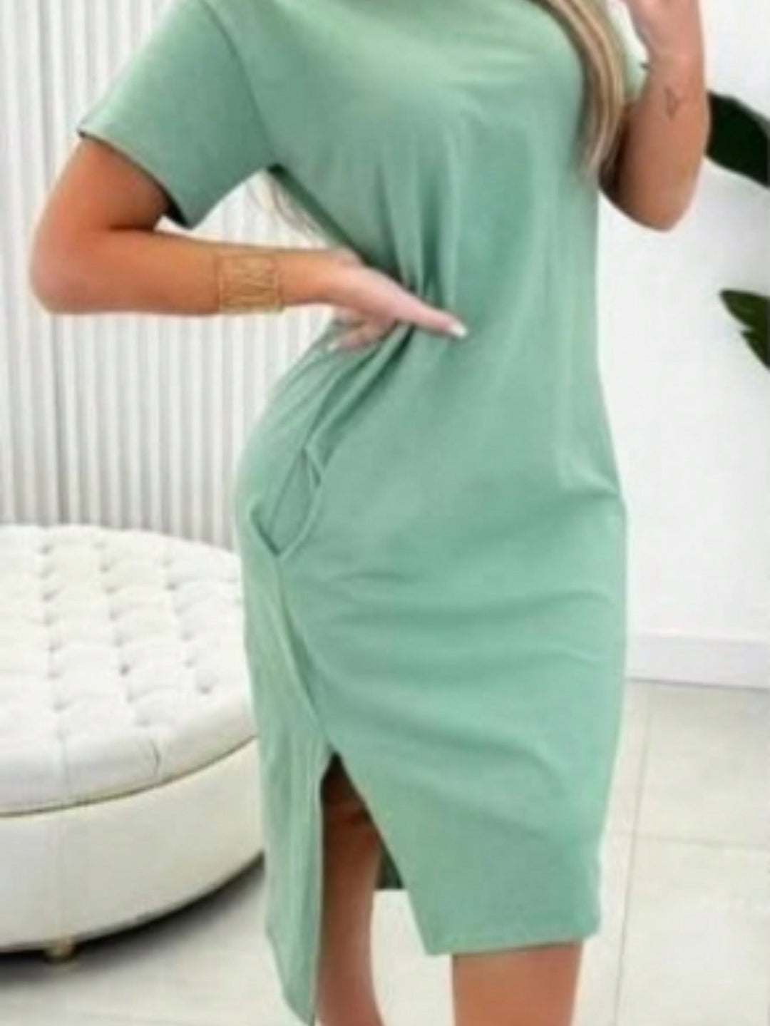 SHEIN maxi ruha, khaki