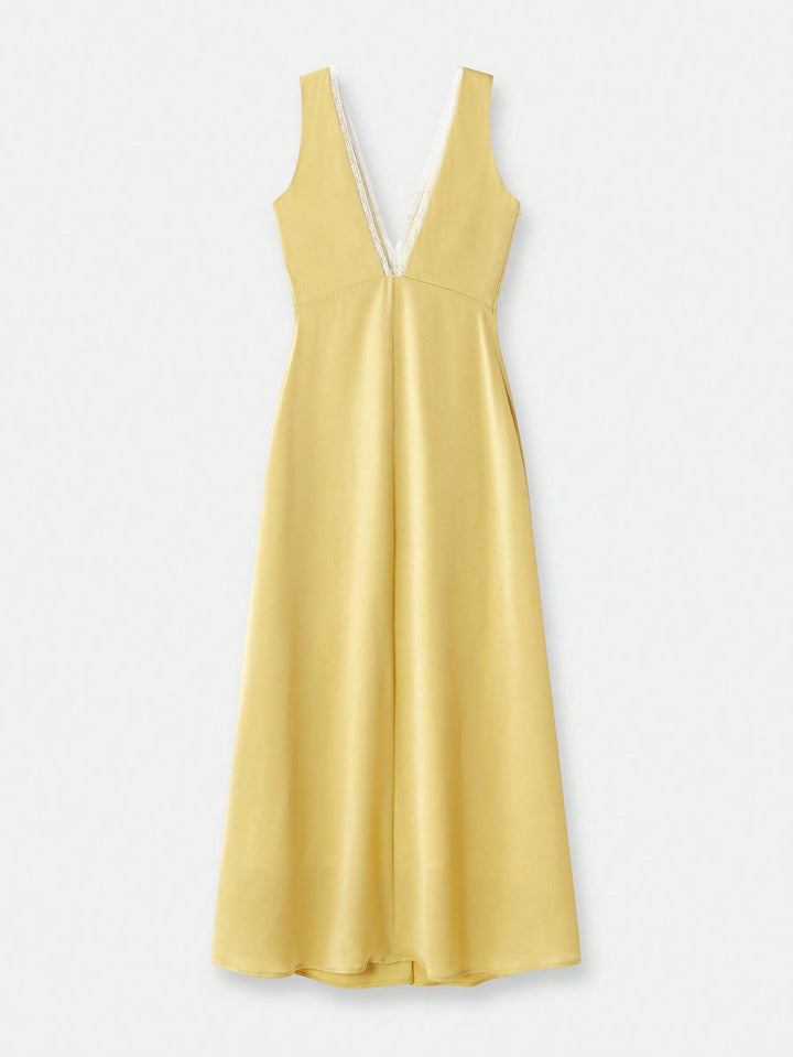 SHEIN maxi ruha, sárga