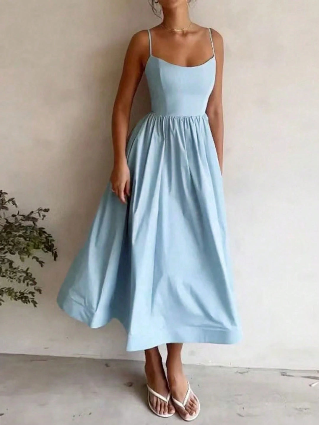 SHEIN, kék midi ruha