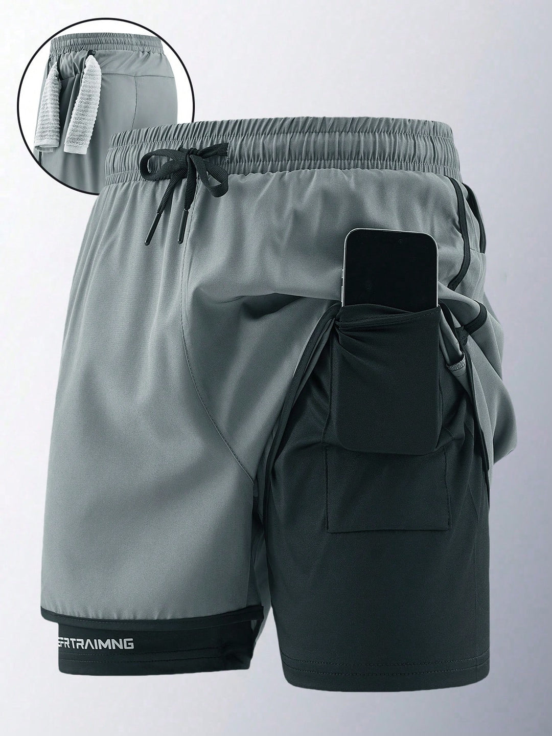 Pantaloni scurți SHEIN, gri