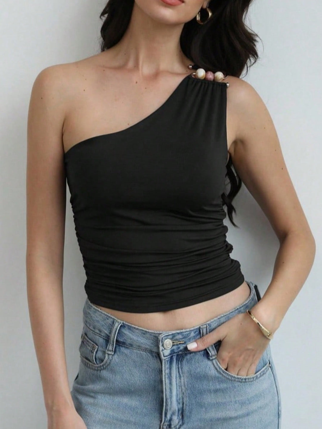 Top SHEIN, negru
