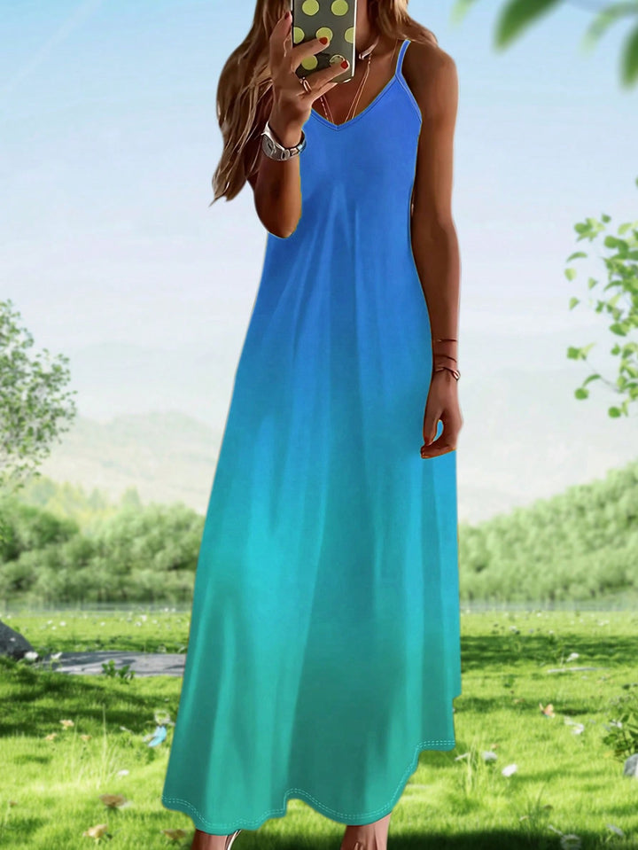 SHEIN maxi ruha, kék