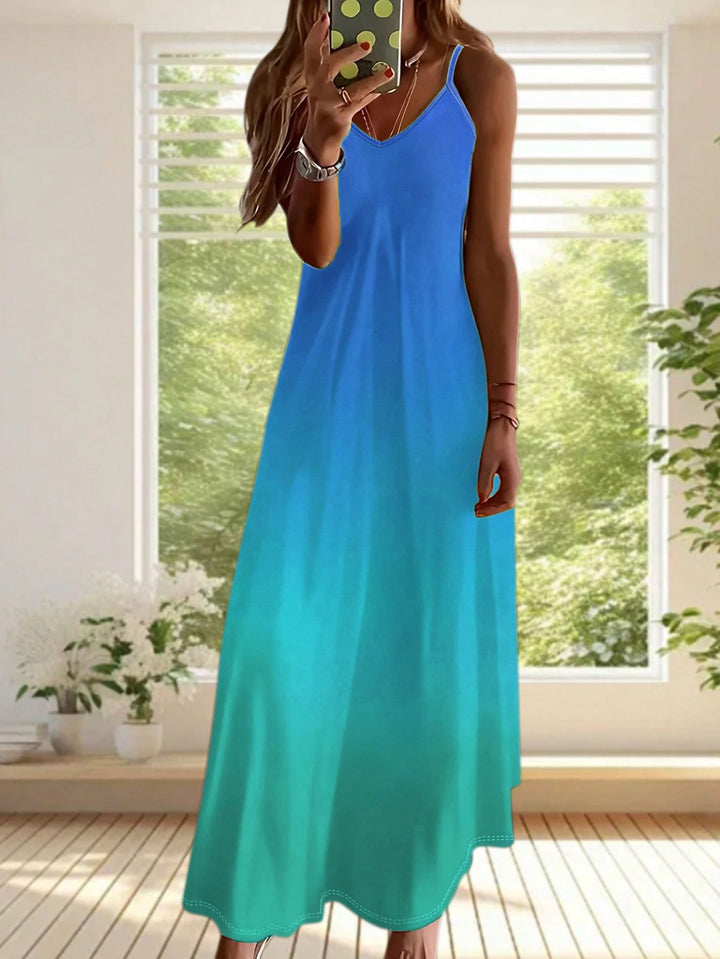 SHEIN maxi ruha, kék