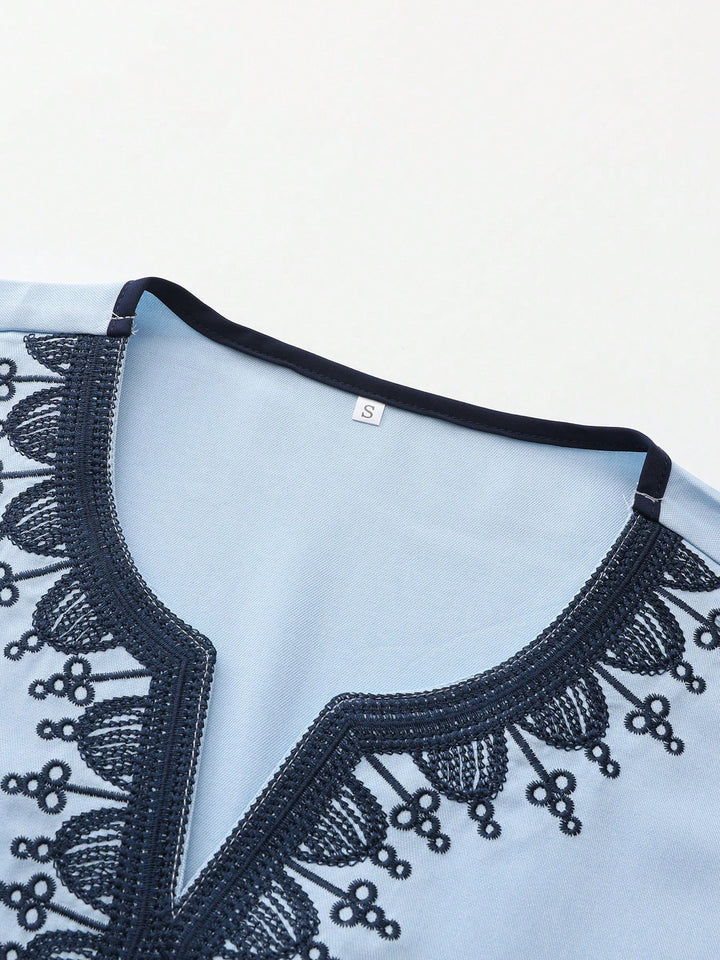Rochie tradițională masculină SHEIN, albastru