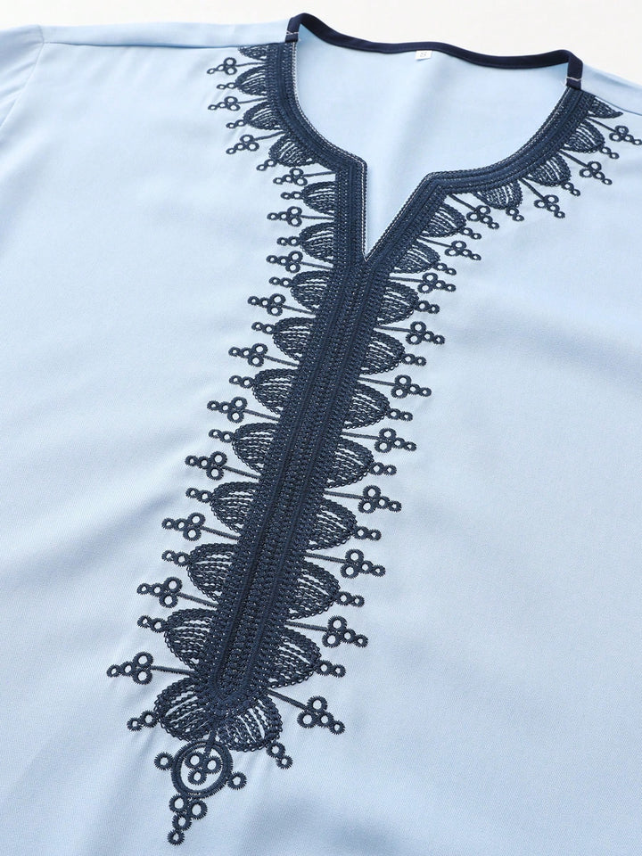 Rochie tradițională masculină SHEIN, albastru