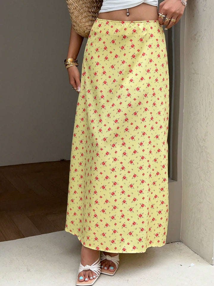 SHEIN maxi szoknya, sárga