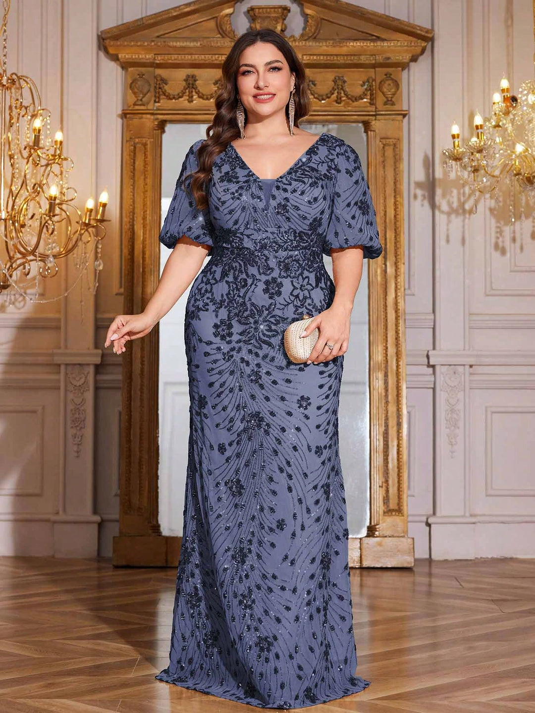 Rochie de seara SHEIN, albastru