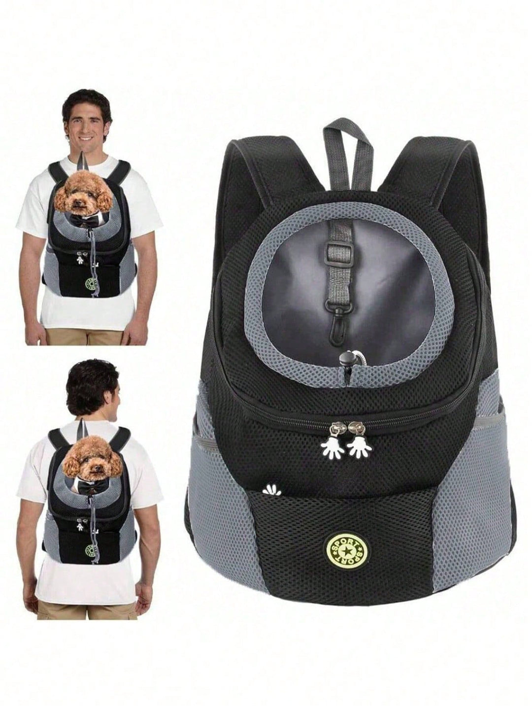 Rucsac pentru animale SHEIN, negru