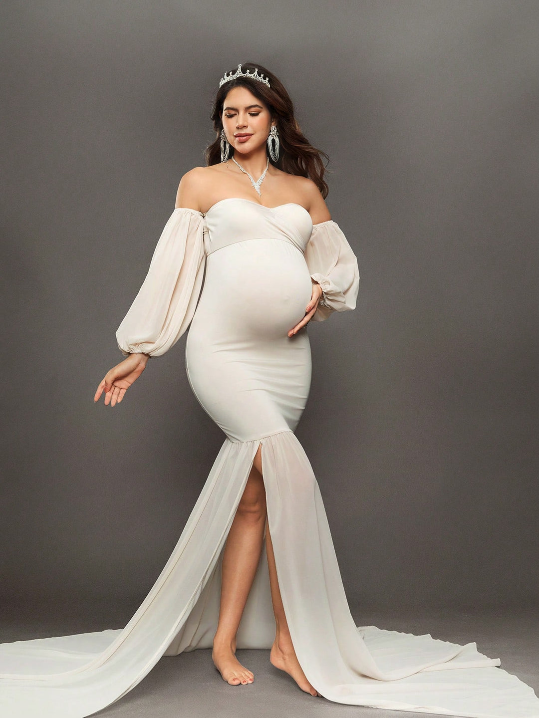 Rochie de maternitate SHEIN, bej