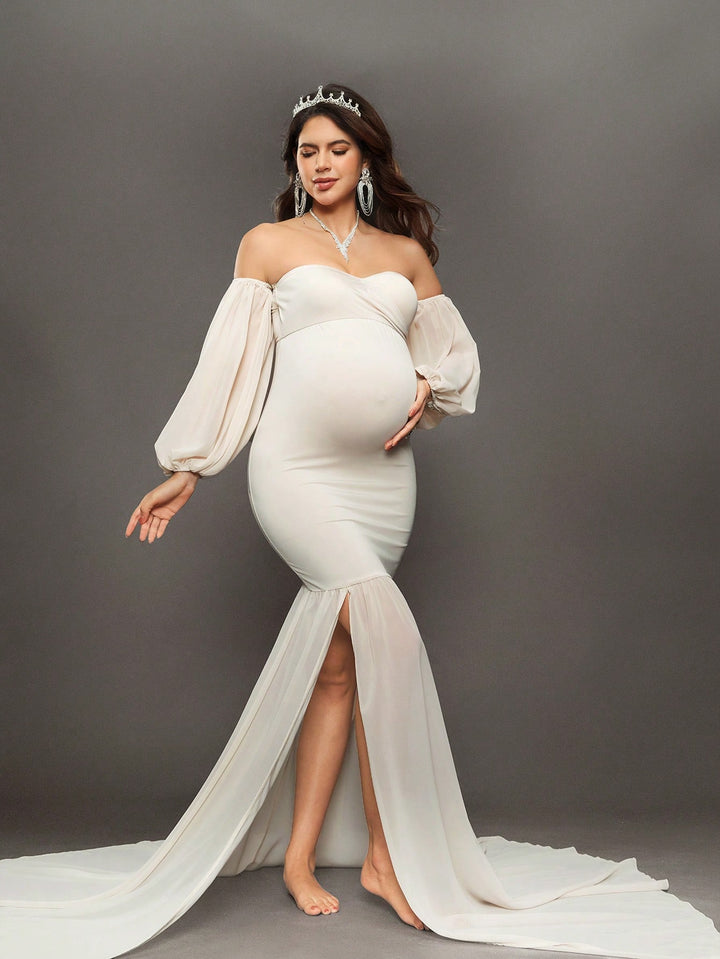 Rochie de maternitate SHEIN, bej