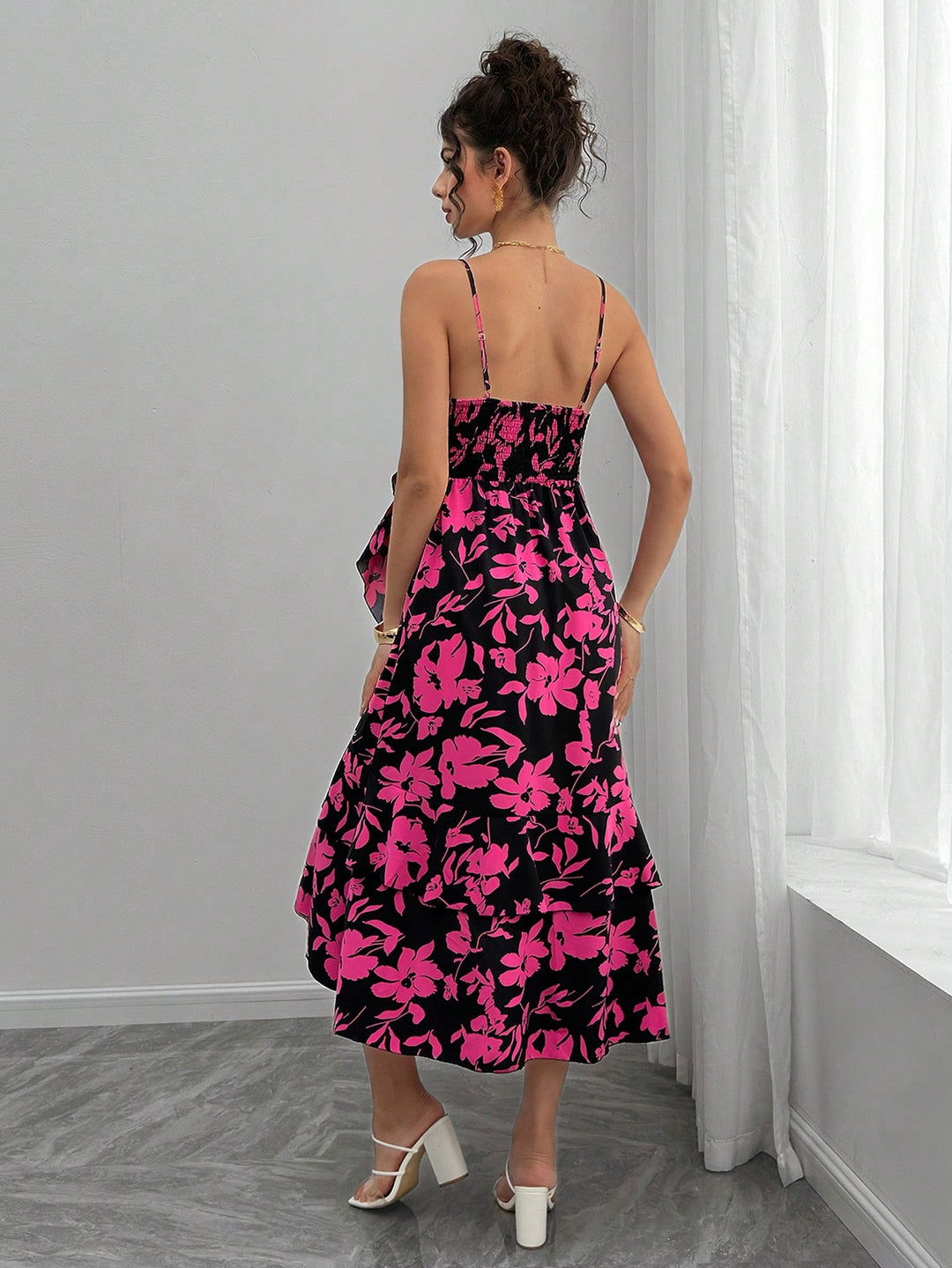Rochie midi SHEIN, mix culori