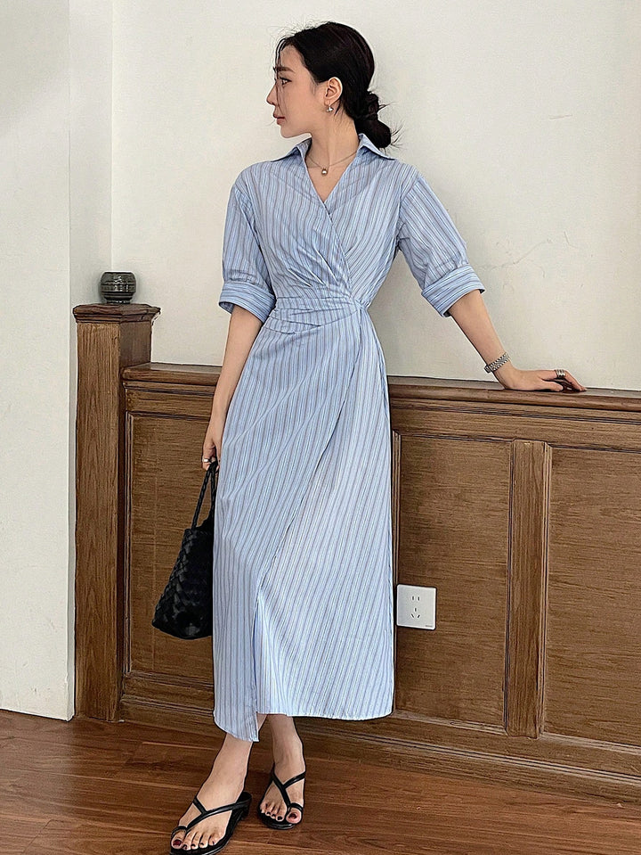Rochie midi SHEIN, albastru