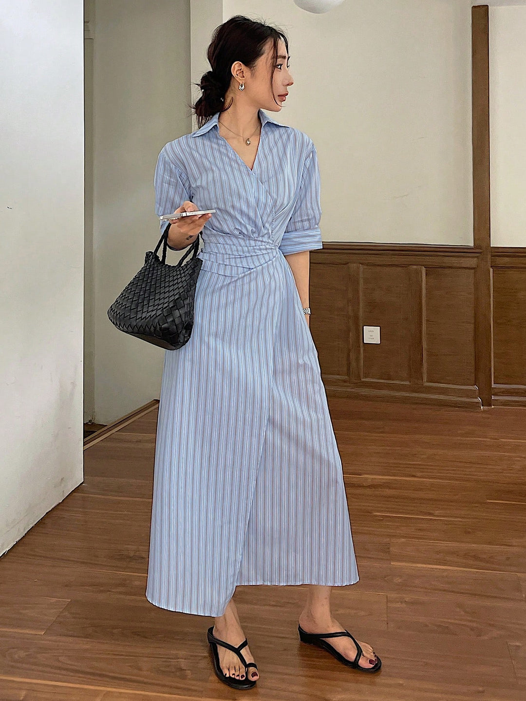Rochie midi SHEIN, albastru