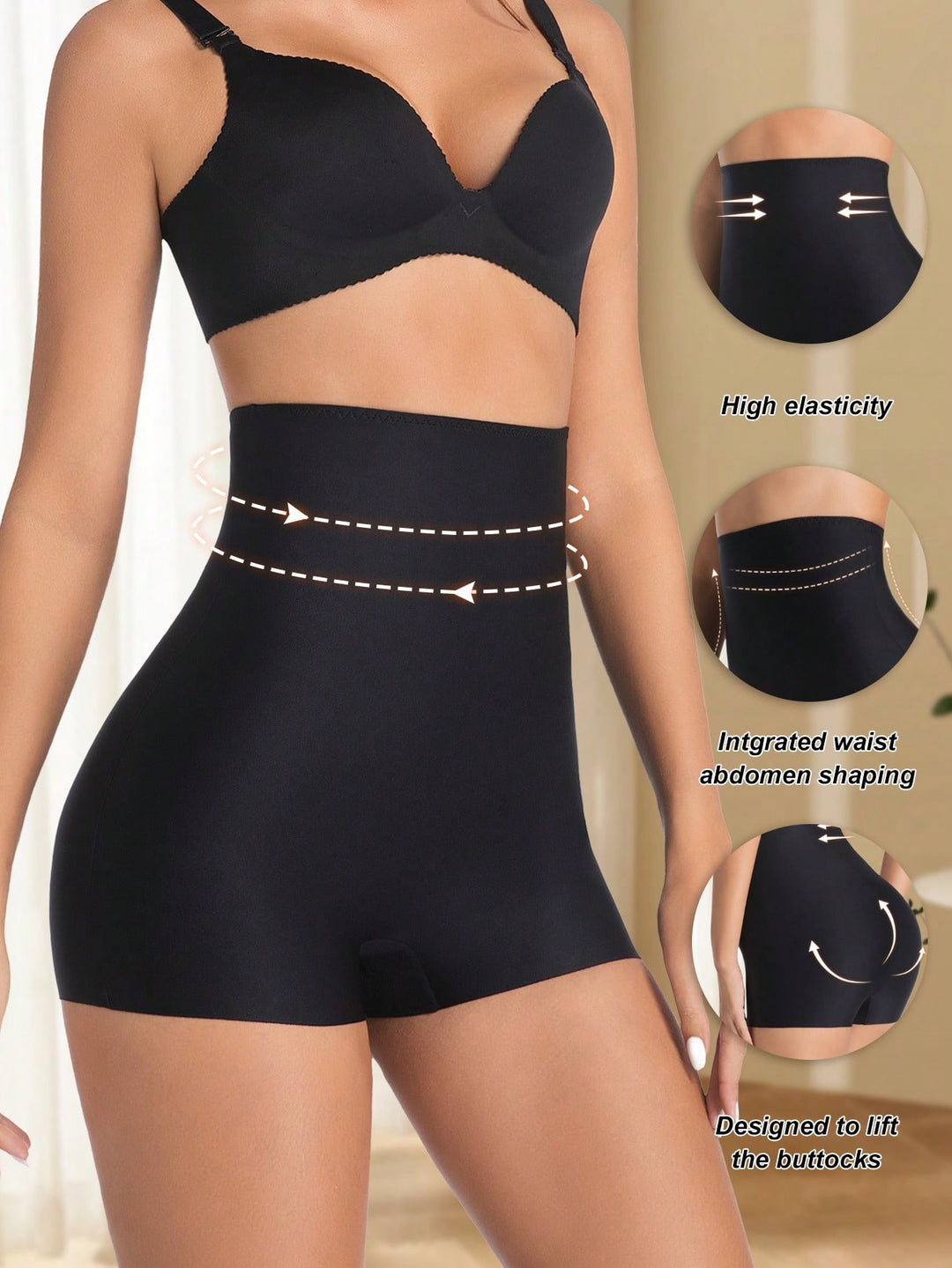 Lenjerie modelatoare SHEIN, negru