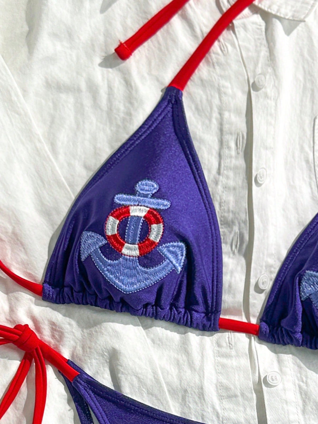 Set bikini SHEIN, albastru