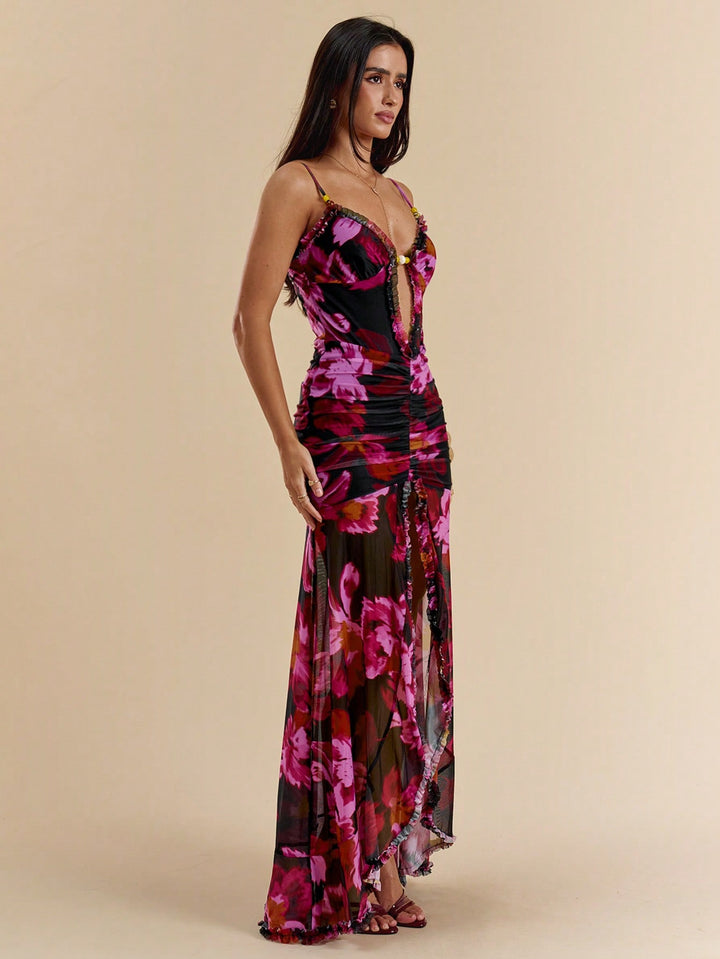 Rochie maxi SHEIN, roz