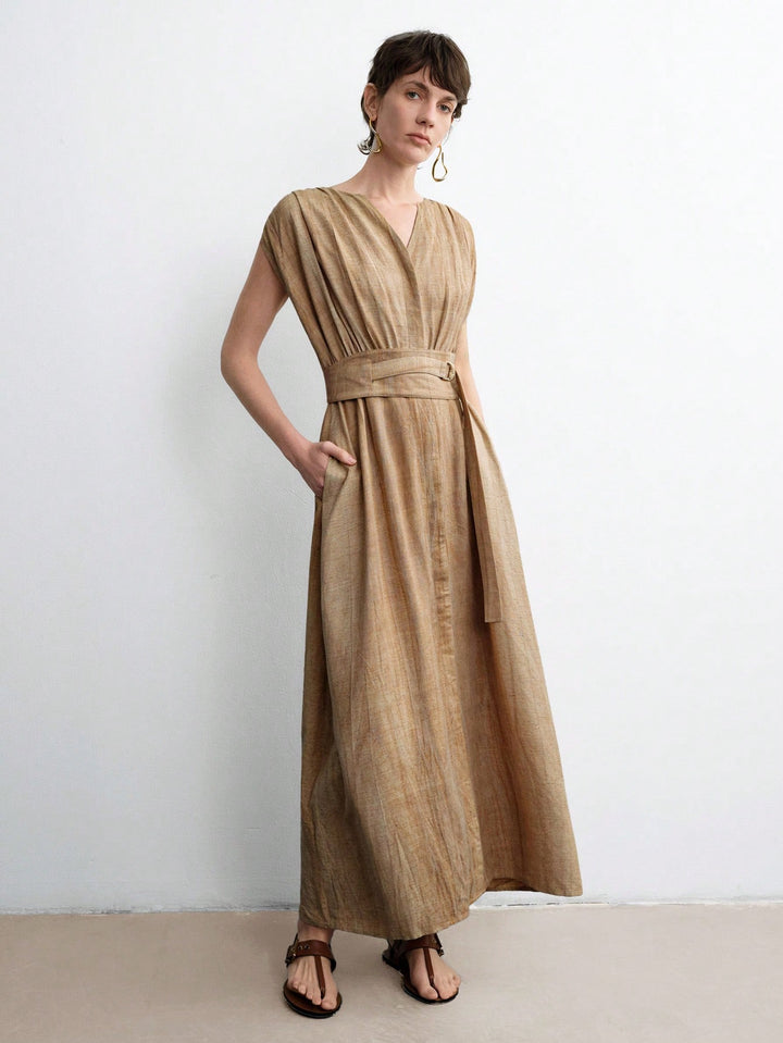 Rochie maxi SHEIN, kaki