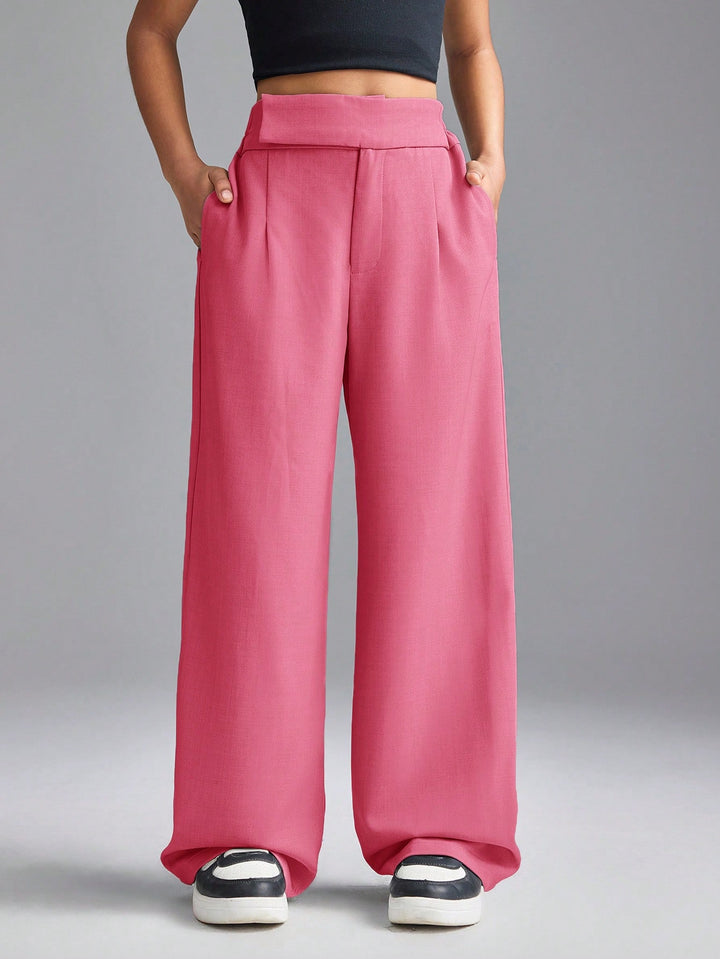 Pantaloni SHEIN, roz
