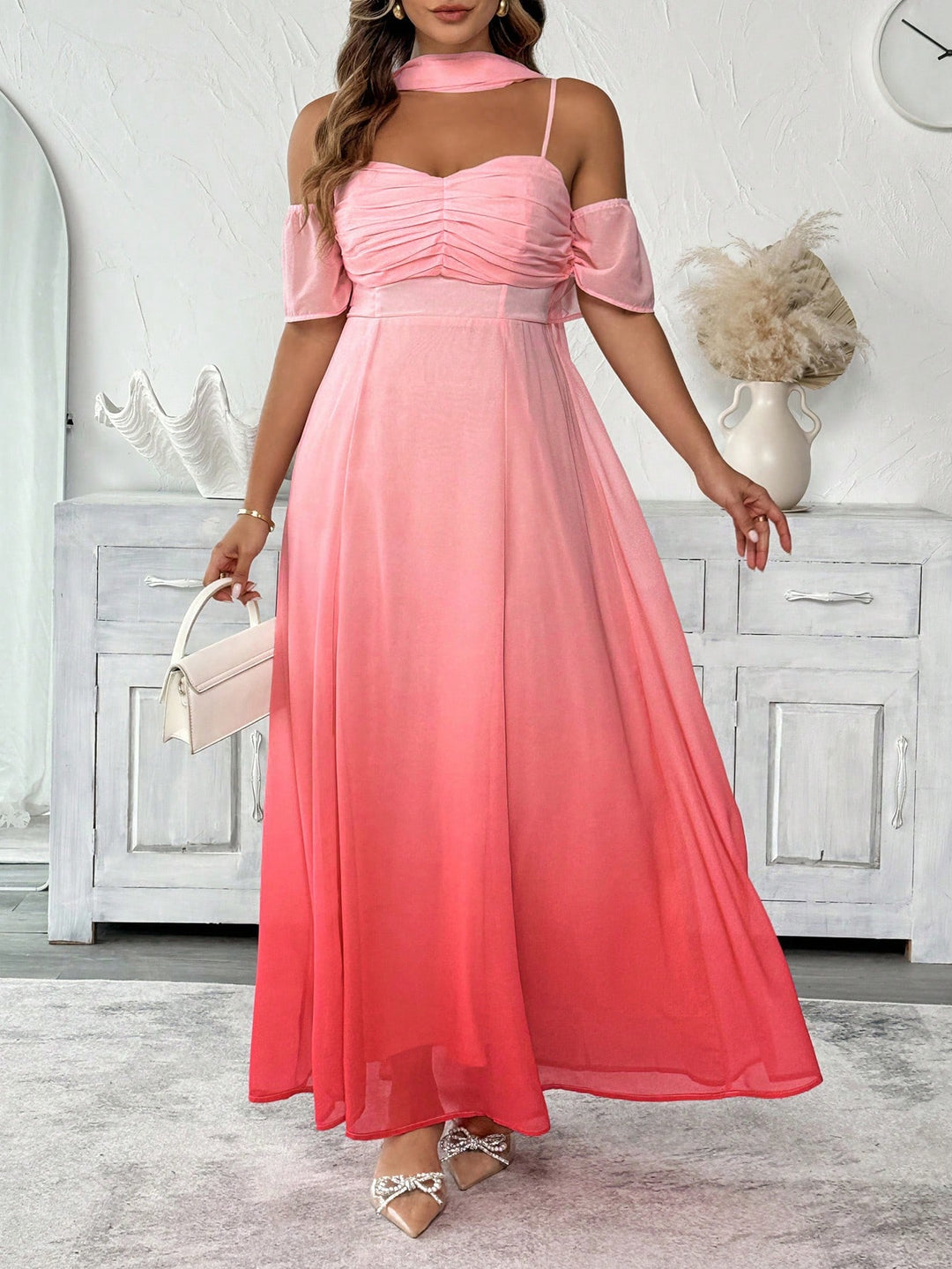 Rochie de ocazie SHEIN, roz