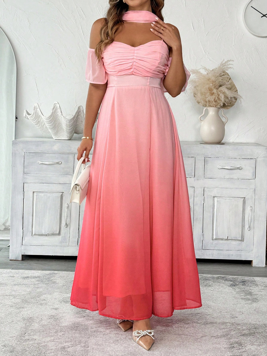 Rochie de ocazie SHEIN, roz