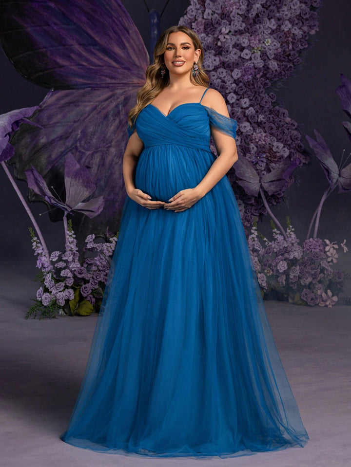 Rochie maternitate SHEIN, turcoaz