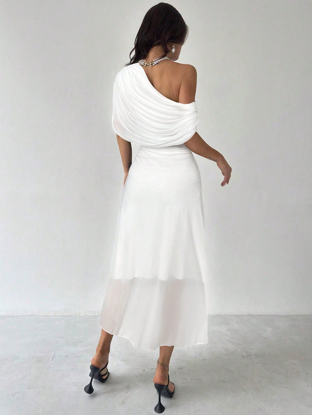 Rochie maxi SHEIN, alb