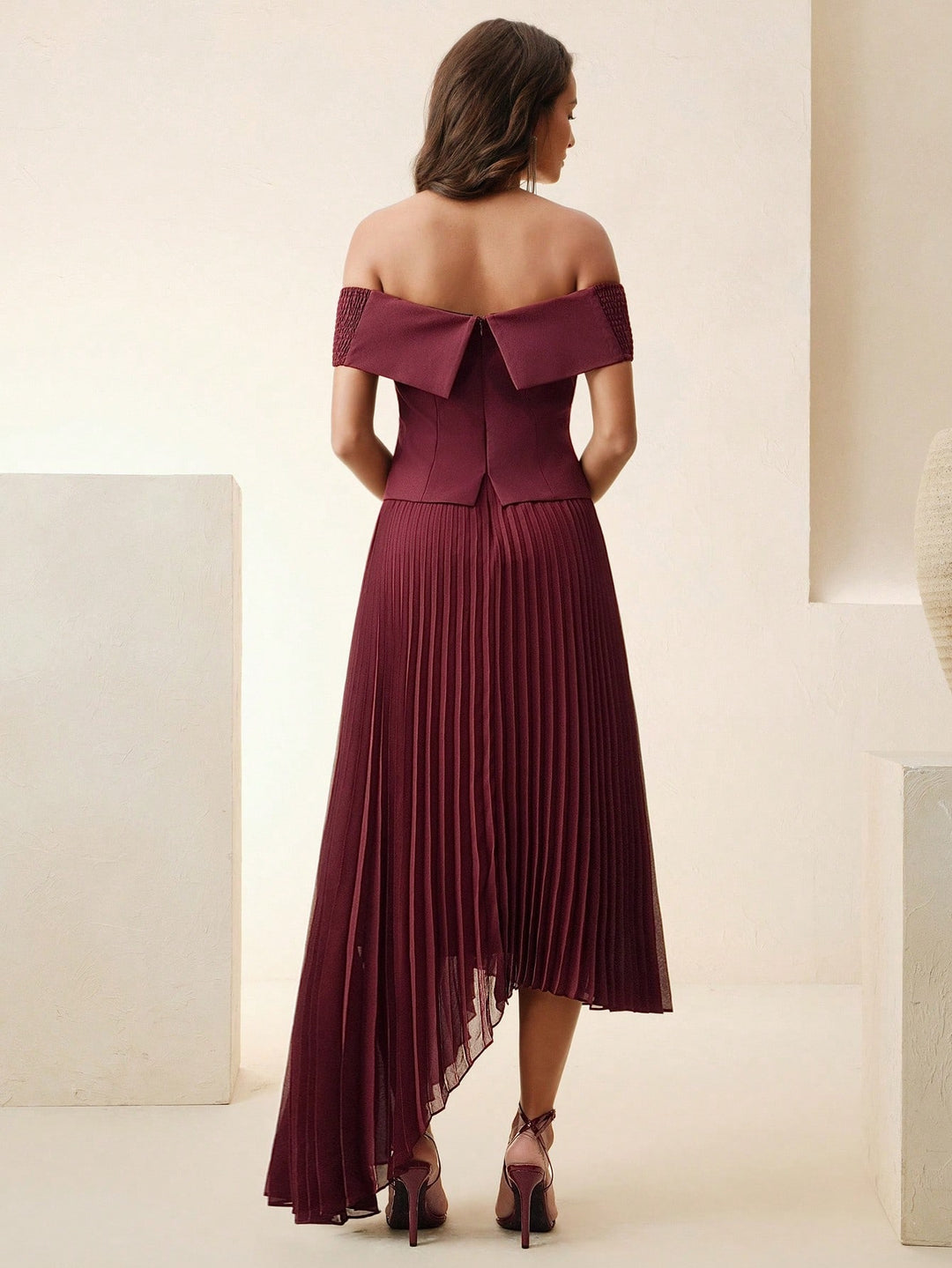 Rochie maxi SHEIN, vișiniu