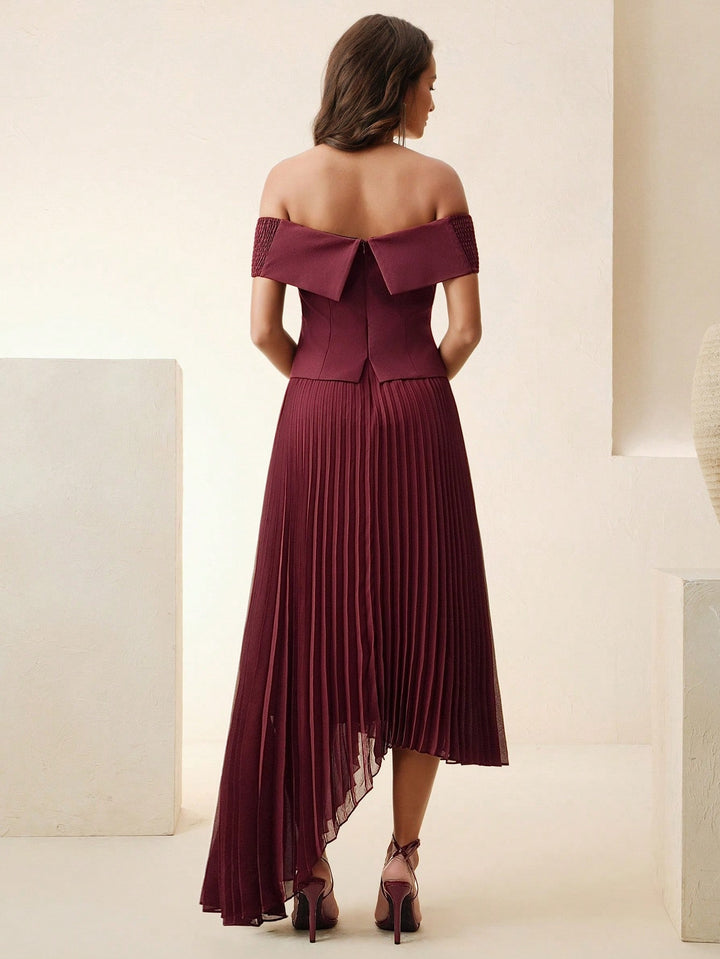 Rochie maxi SHEIN, vișiniu