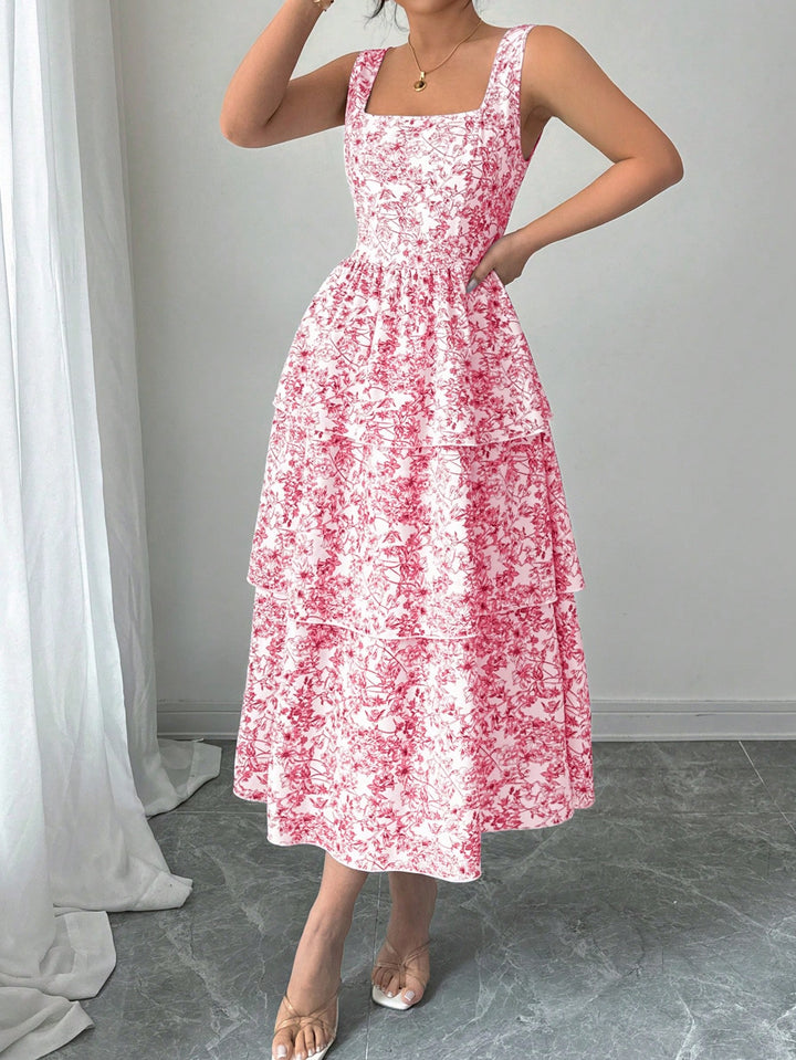SHEIN maxi ruha, rózsaszín