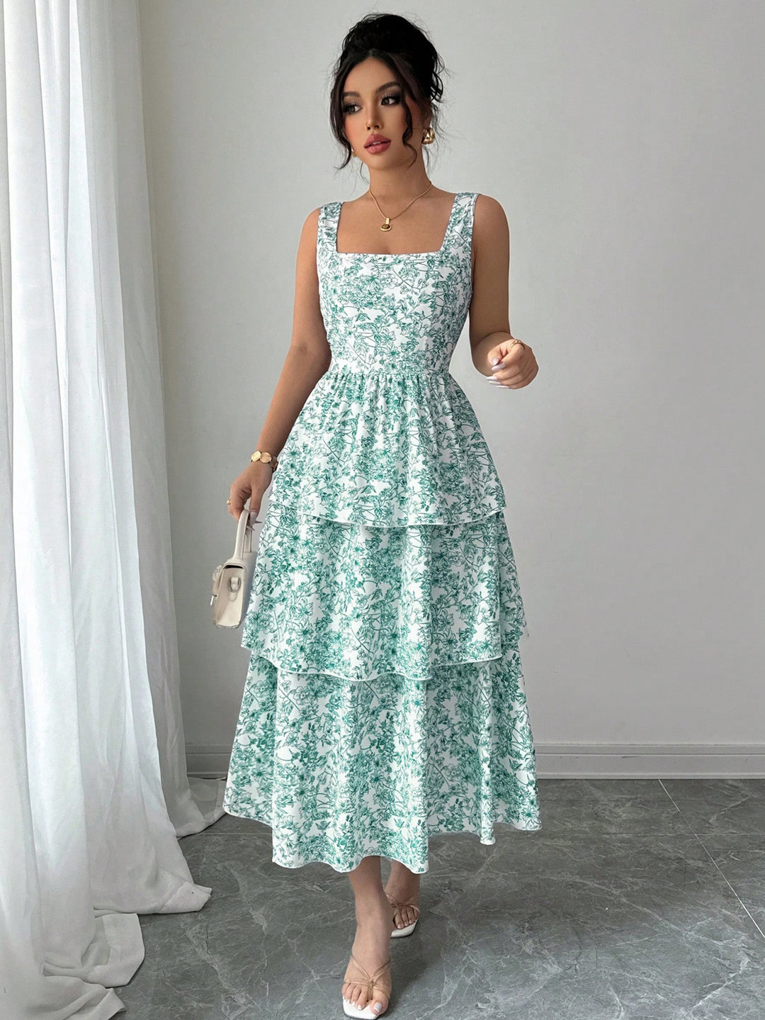Rochie maxi SHEIN, mix culori