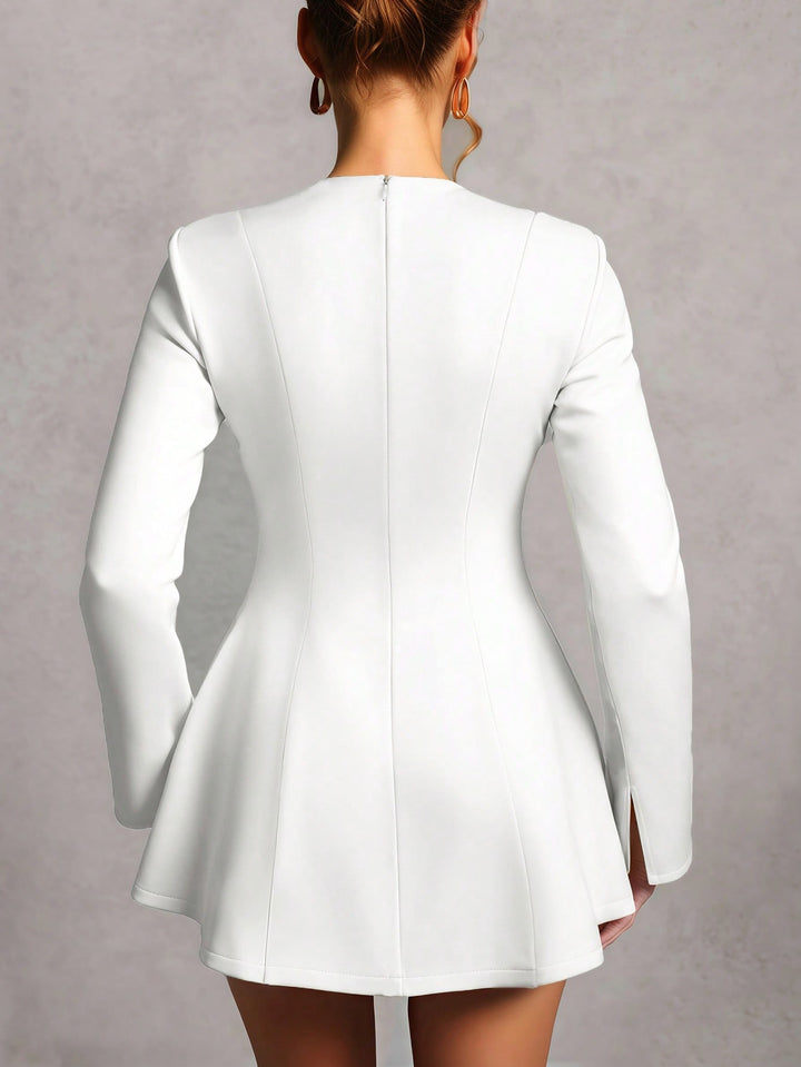 Rochie mini SHEIN, alb