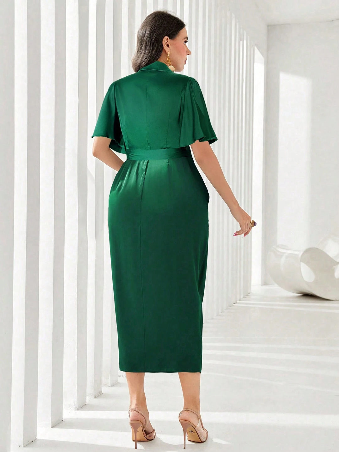 Rochie maxi SHEIN, verde