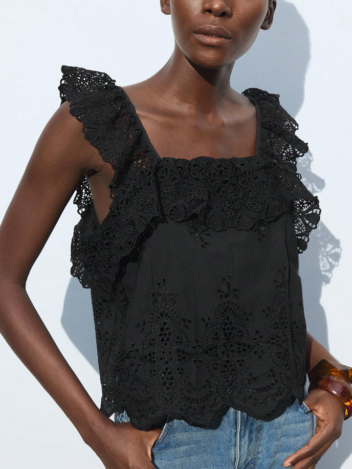 Top SHEIN, negru