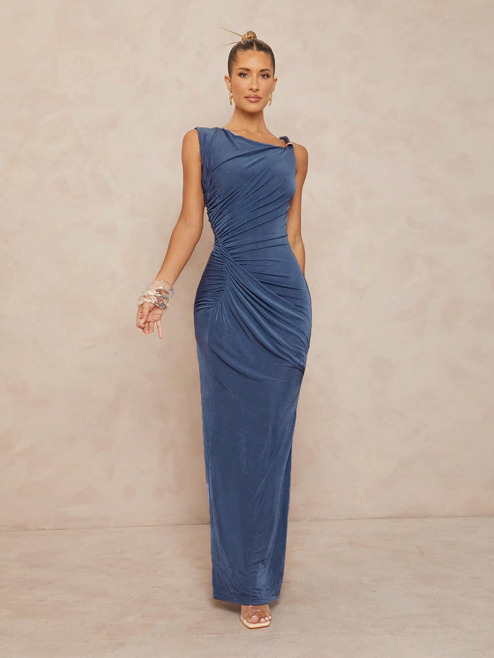 Rochie maxi SHEIN, albastru