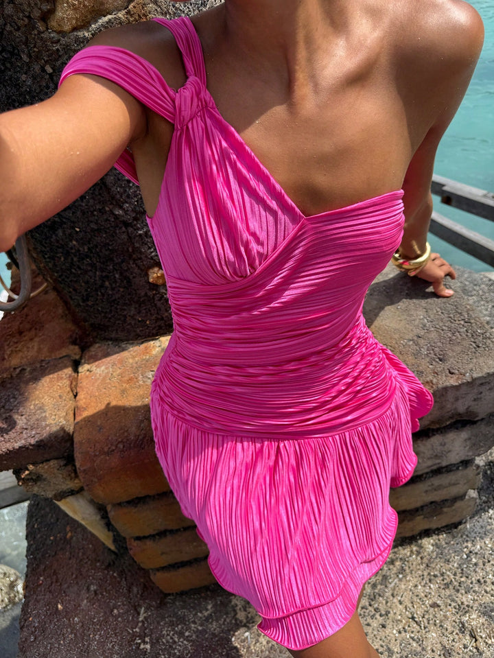 Shein mini dress, pink