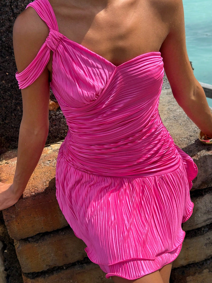 Shein mini dress, pink
