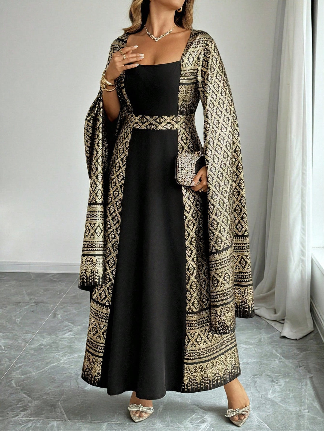 Rochie maxi SHEIN, mix culori