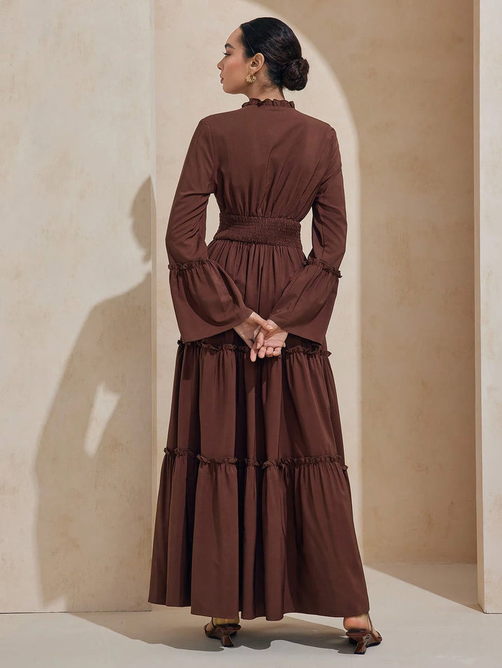 Rochie maxi SHEIN, maro