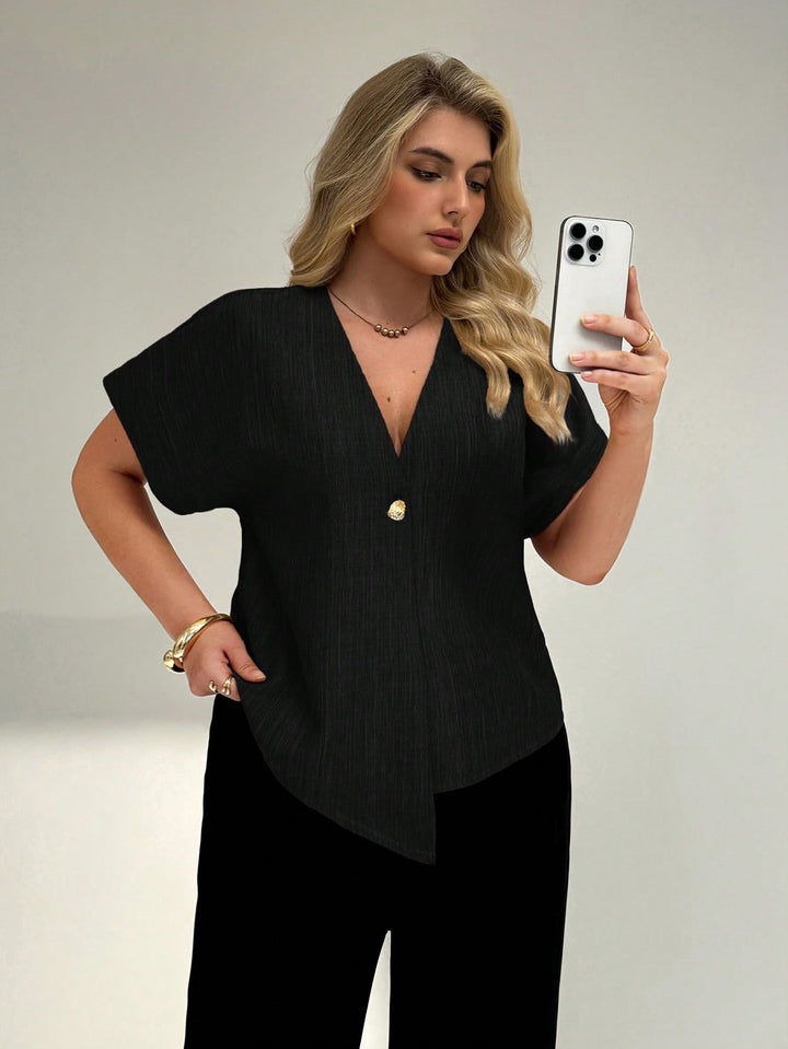 SHEIN blúz, fekete
